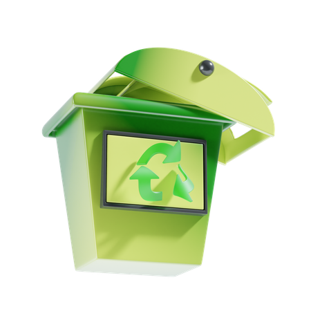 Papelera de reciclaje  3D Icon