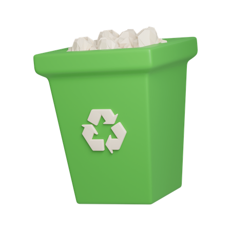 Tacho de reciclaje  3D Icon