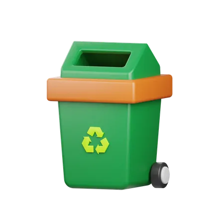 Papelera de reciclaje  3D Icon