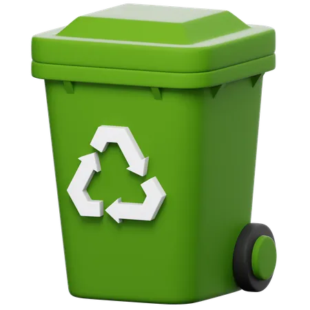 Papelera de reciclaje  3D Icon