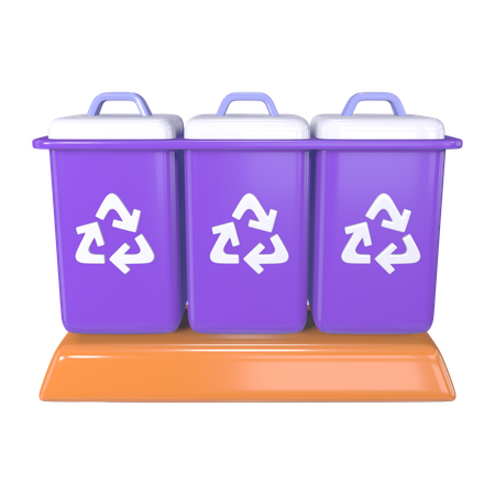 Tacho de reciclaje  3D Icon