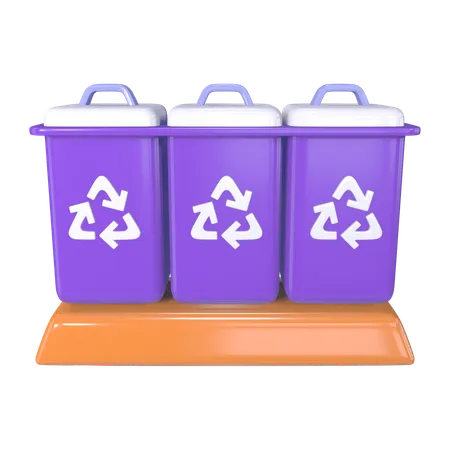 Tacho de reciclaje  3D Icon