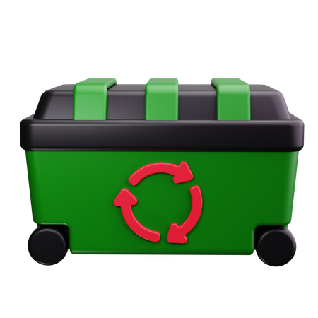 Tacho de reciclaje  3D Icon