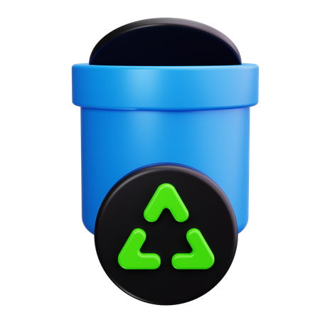 Papelera de reciclaje  3D Icon