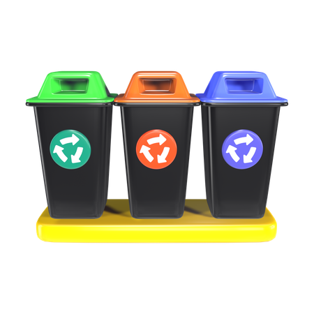 Tacho de reciclaje  3D Icon