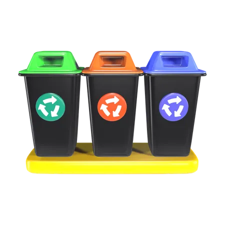 Tacho de reciclaje  3D Icon