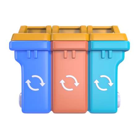 Tacho de reciclaje  3D Icon