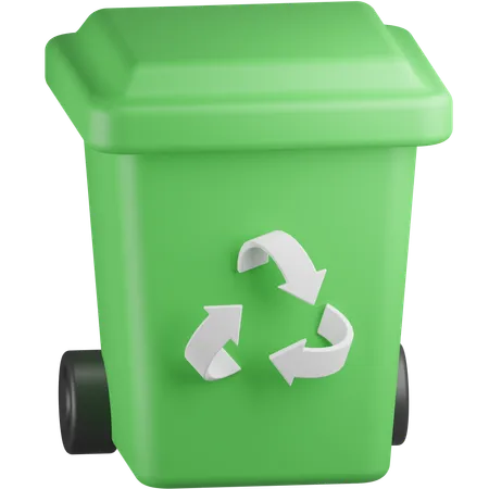 Papelera de reciclaje  3D Icon