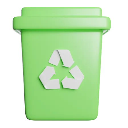 Papelera de reciclaje  3D Icon