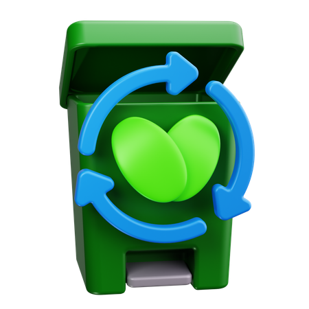 Papelera de reciclaje  3D Icon