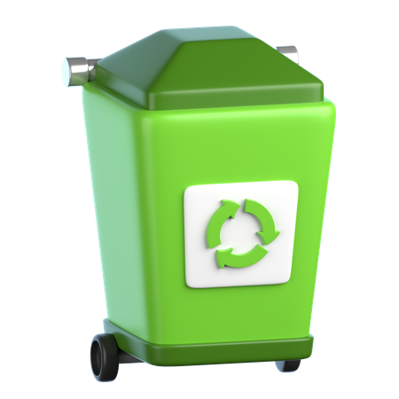 Papelera de reciclaje  3D Icon