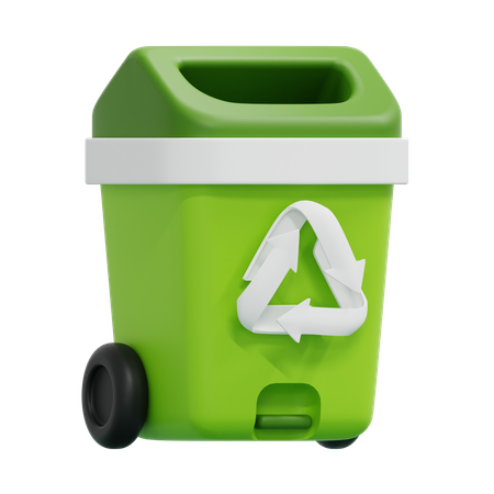 Papelera de reciclaje  3D Icon