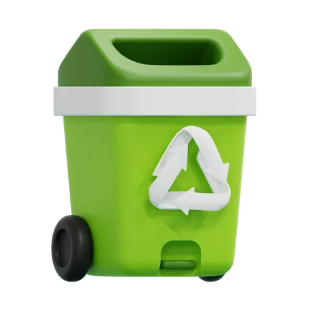 Papelera de reciclaje  3D Icon