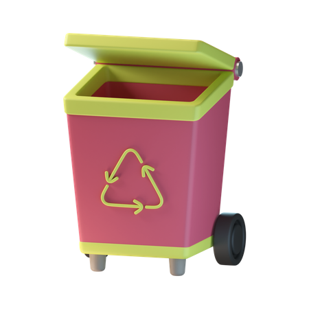 Papelera de reciclaje  3D Icon