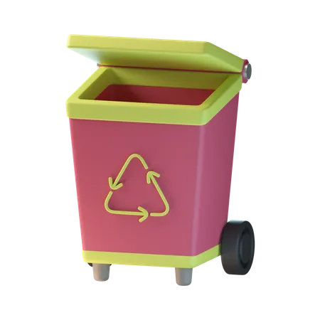 Papelera de reciclaje  3D Icon