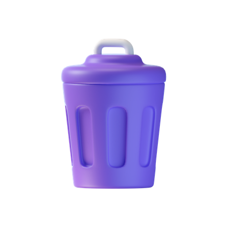 Papelera de reciclaje  3D Icon