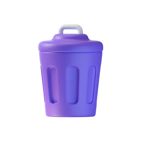 Papelera de reciclaje  3D Icon