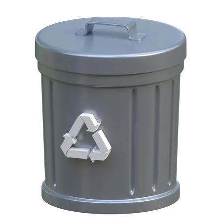 Papelera de reciclaje  3D Icon