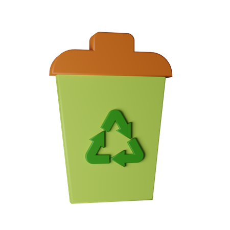 Papelera de reciclaje  3D Icon