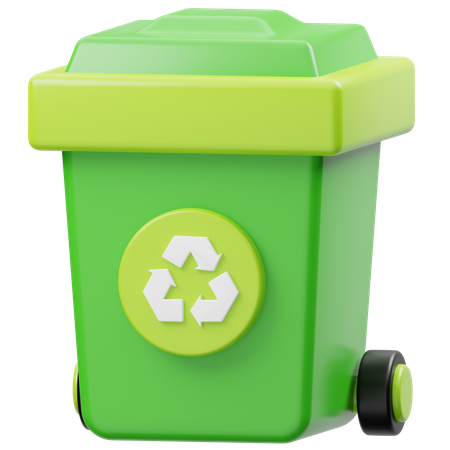 Papelera de reciclaje  3D Icon