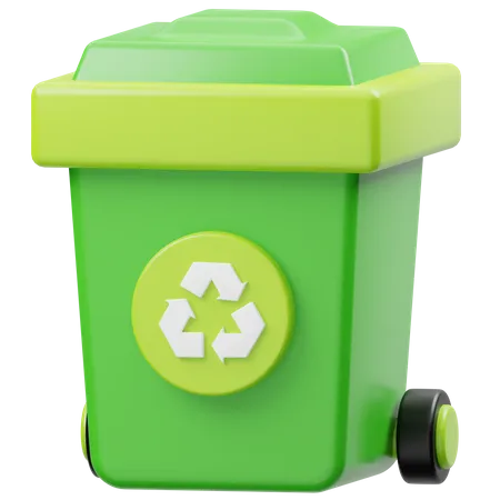 Papelera de reciclaje  3D Icon