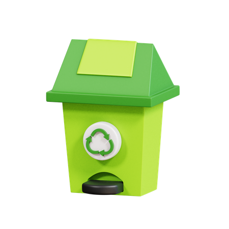 Papelera de reciclaje  3D Icon