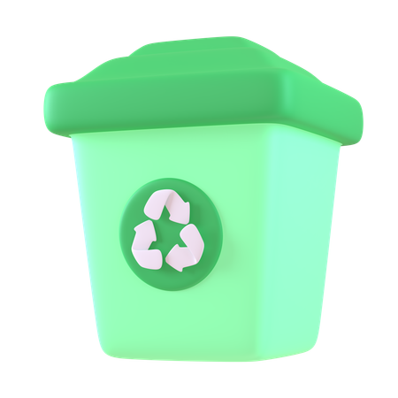 Papelera de reciclaje  3D Icon