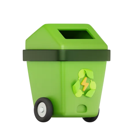 Papelera de reciclaje  3D Icon