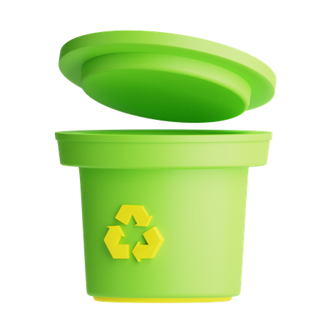 Papelera de reciclaje  3D Icon