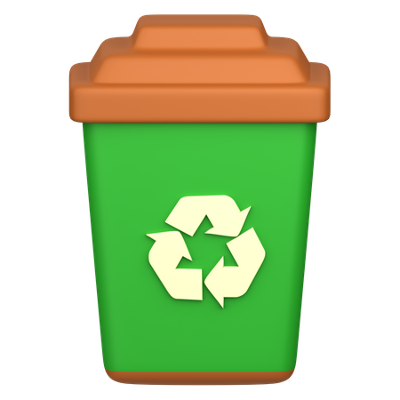 Papelera de reciclaje  3D Icon