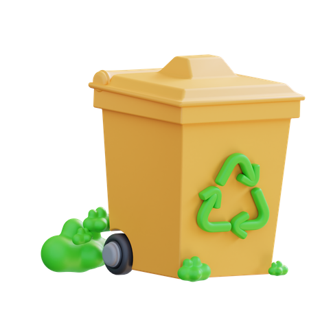 Papelera de reciclaje  3D Icon