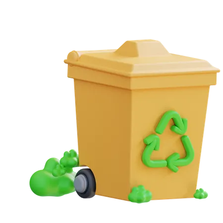 Papelera de reciclaje  3D Icon