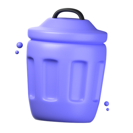 Papelera de reciclaje  3D Icon