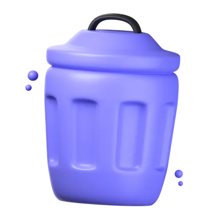 Papelera de reciclaje  3D Icon