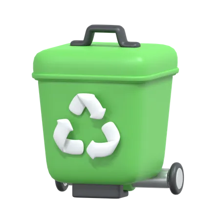 Papelera de reciclaje  3D Icon