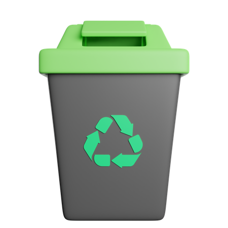 Papelera de reciclaje  3D Icon