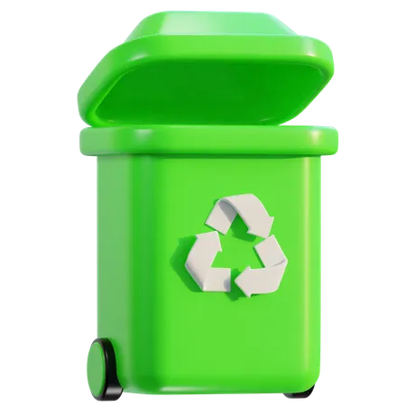 Papelera de reciclaje  3D Icon