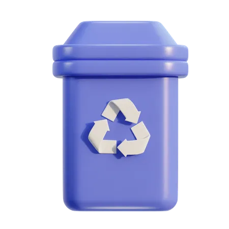 Papelera de reciclaje  3D Icon