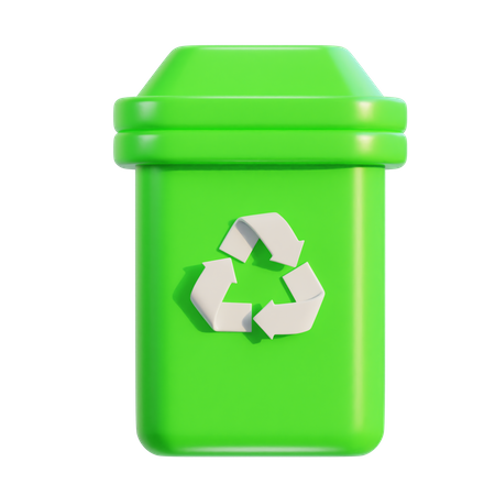 Papelera de reciclaje  3D Icon