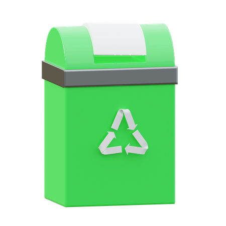 Papelera de reciclaje  3D Icon