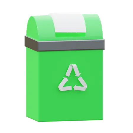 Papelera de reciclaje  3D Icon