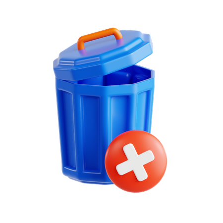 Contenedor de basura vacio  3D Icon