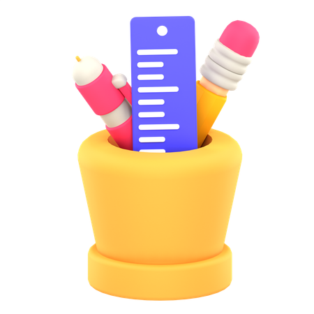 Pote de papelería  3D Icon