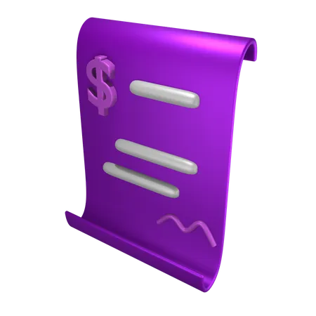 Papeles de prestamo  3D Icon