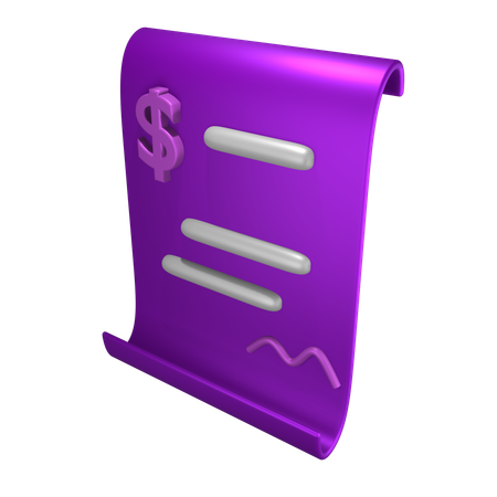 Papeles de prestamo  3D Icon