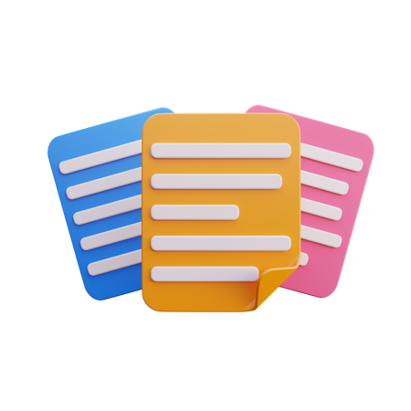 종이  3D Icon