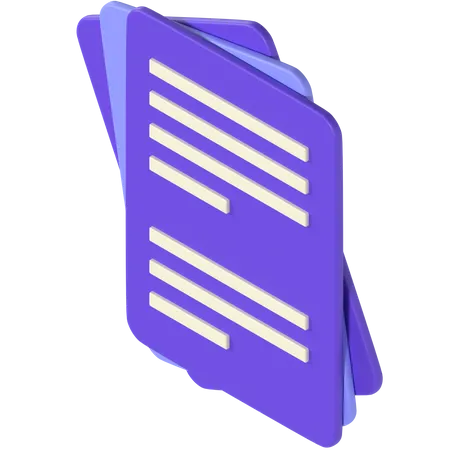 Paper  3D Icon