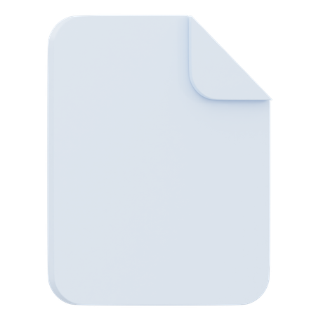 Paper  3D Icon