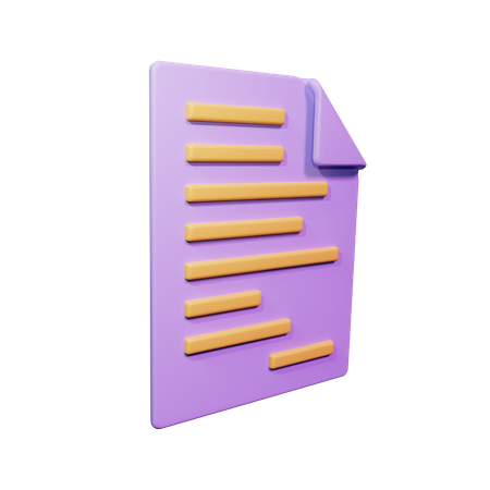 Paper  3D Icon