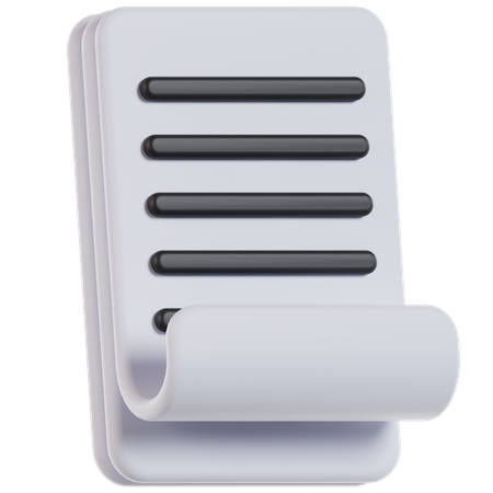 Paper  3D Icon